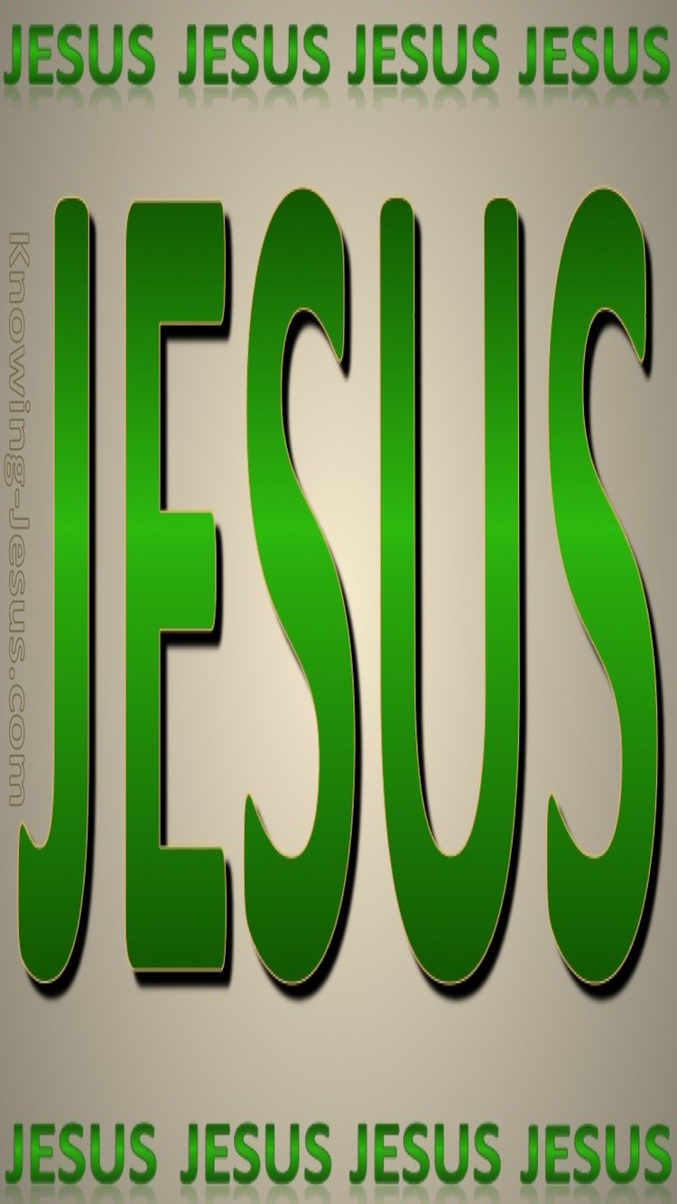 JESUS - His Name (green)